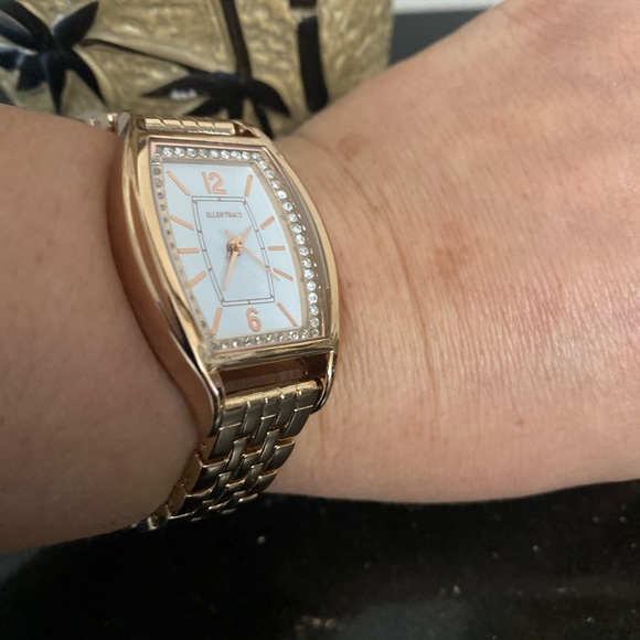 Ellen Tracy Gold Tone Watch - Picture 4 of 6